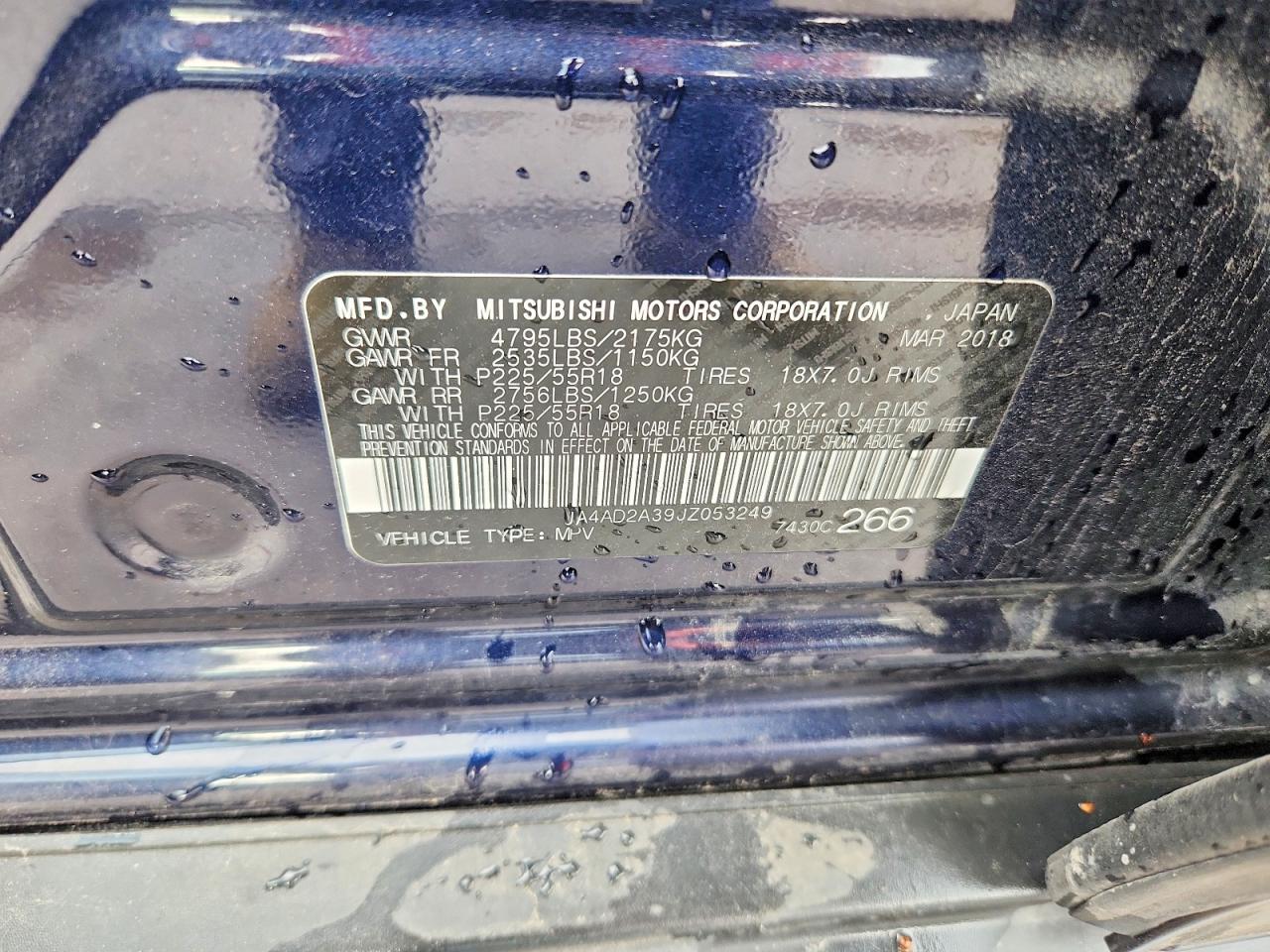 2018 MITSUBISHI OUTLANDER ES photo 13