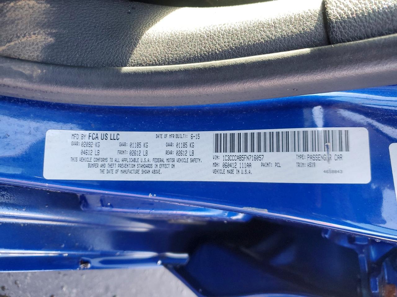 2015 CHRYSLER 200 LIMITED photo 25