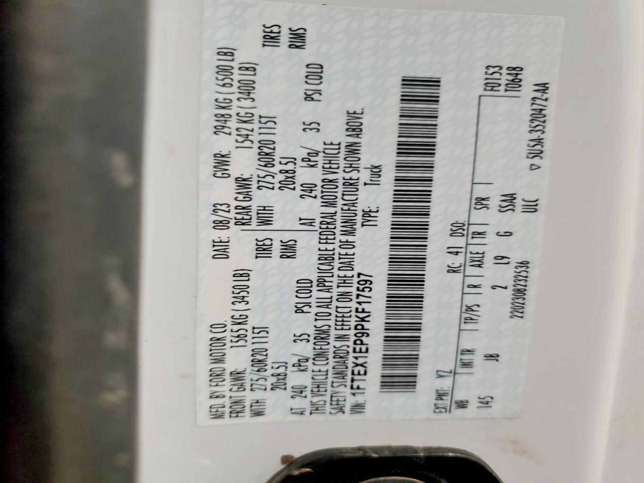 2023 FORD F150 SUPER CAB photo 34