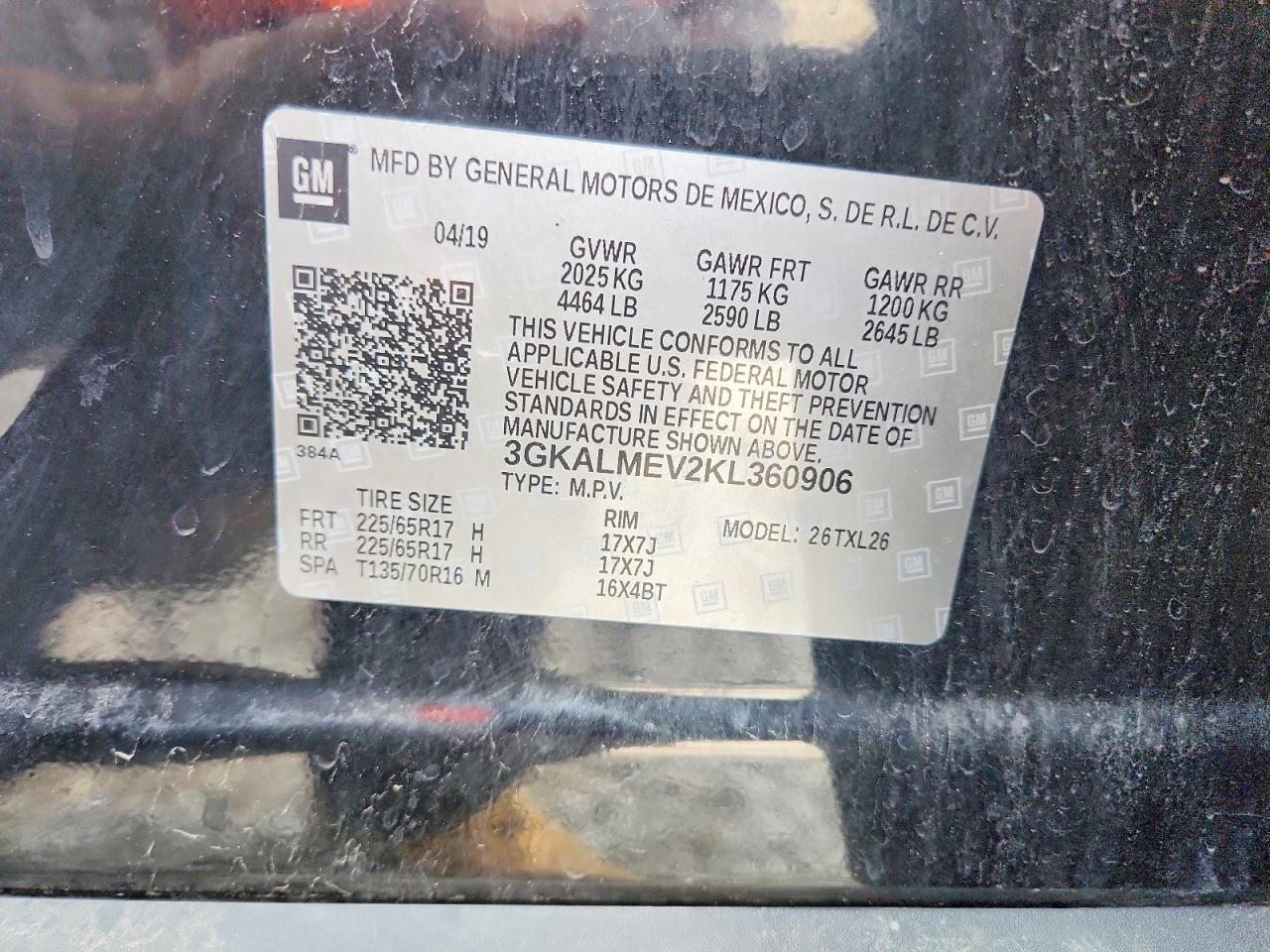 2019 GMC TERRAIN SLE photo 25