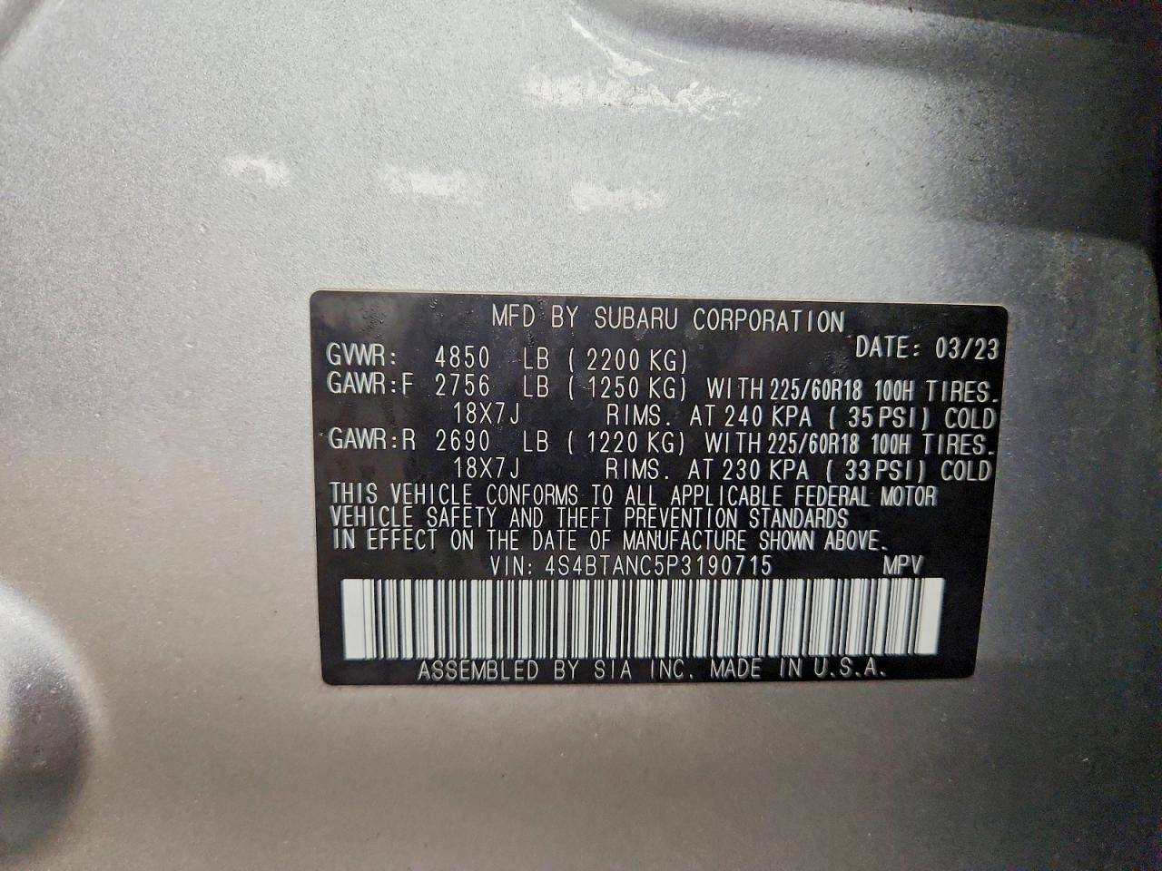 2023 SUBARU OUTBACK LIMITED photo 25