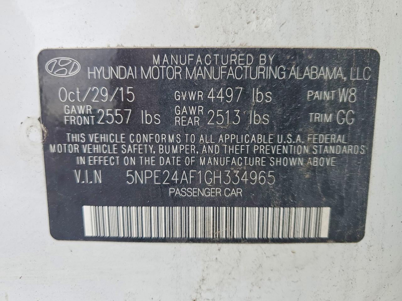 2016 HYUNDAI SONATA SE photo 34