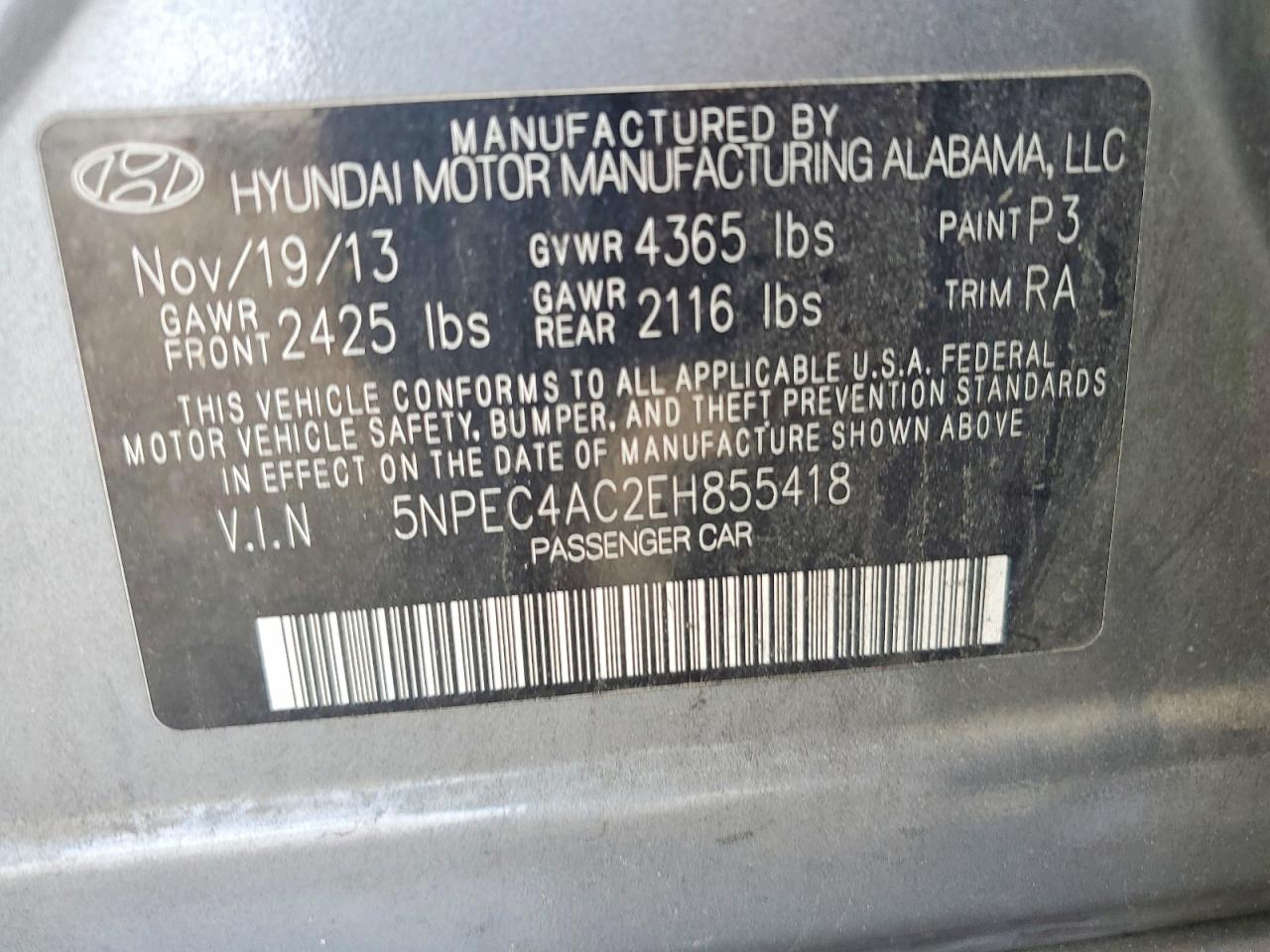 2014 HYUNDAI SONATA SE photo 34