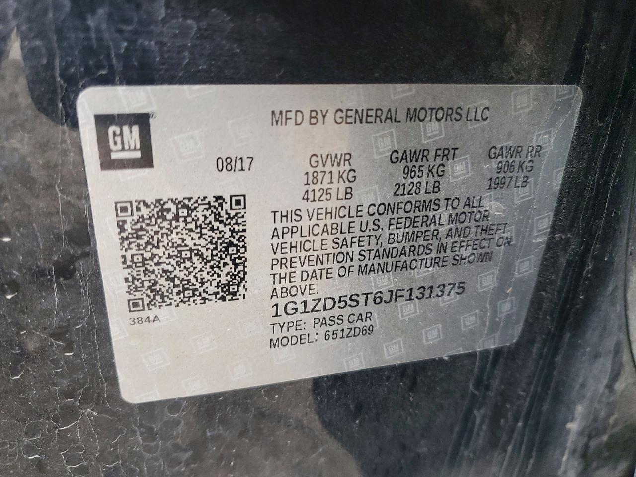 2018 CHEVROLET MALIBU LT photo 23