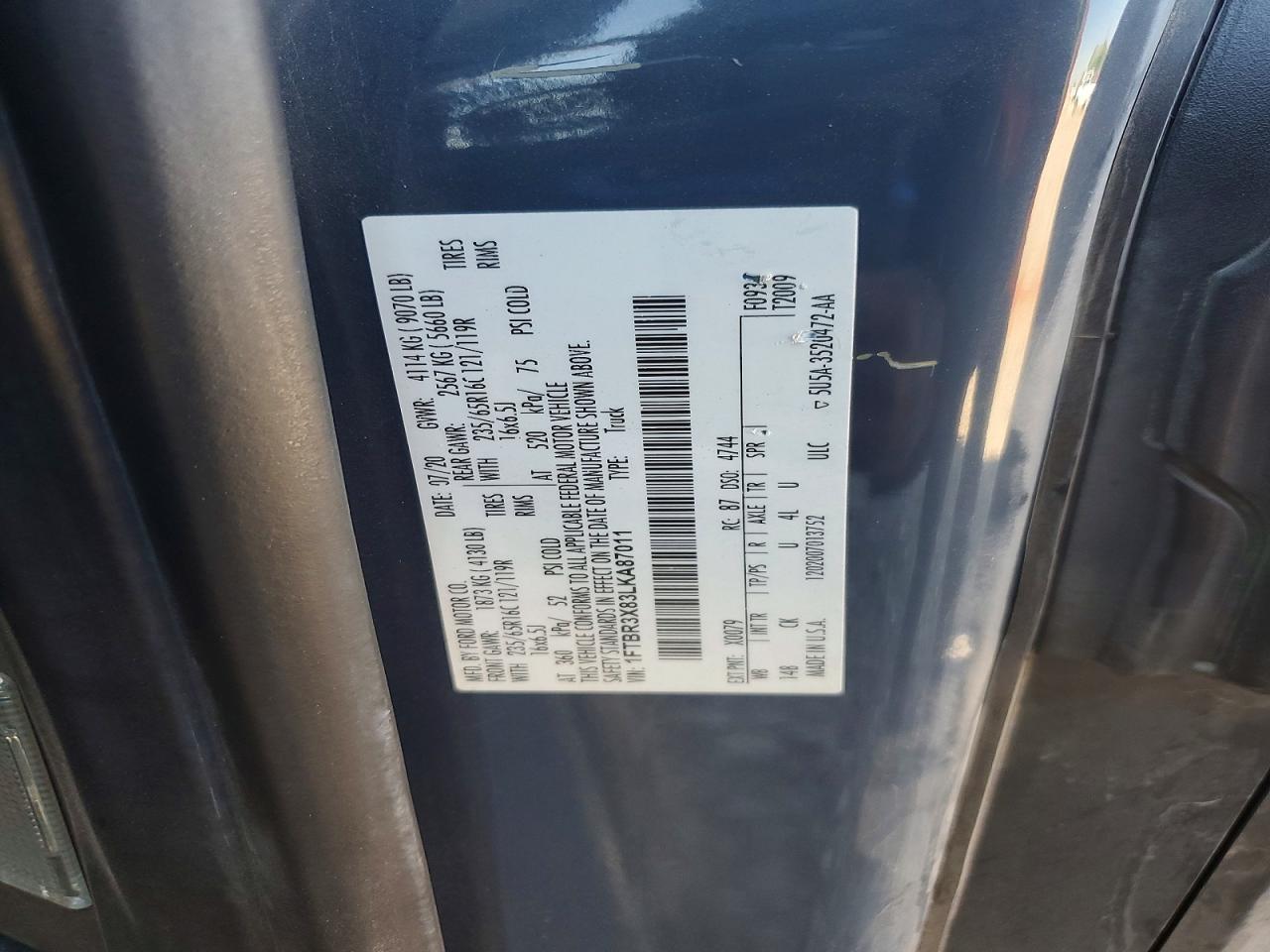 2020 FORD TRANSIT 250 DELIVERY VAN photo 27