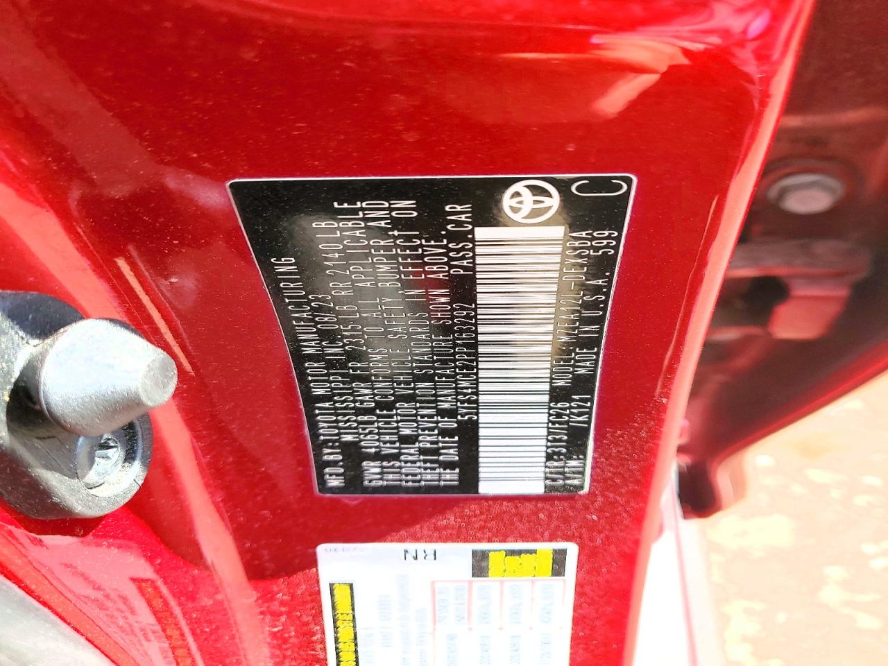 2023 TOYOTA COROLLA SE photo 37