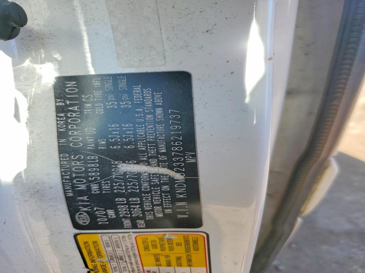2008 KIA SEDONA LX photo 25