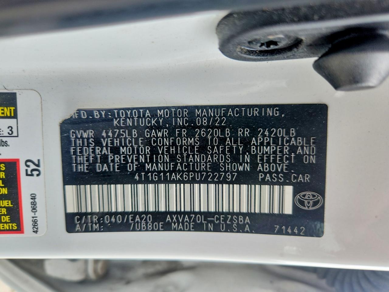 2023 TOYOTA CAMRY SE photo 34