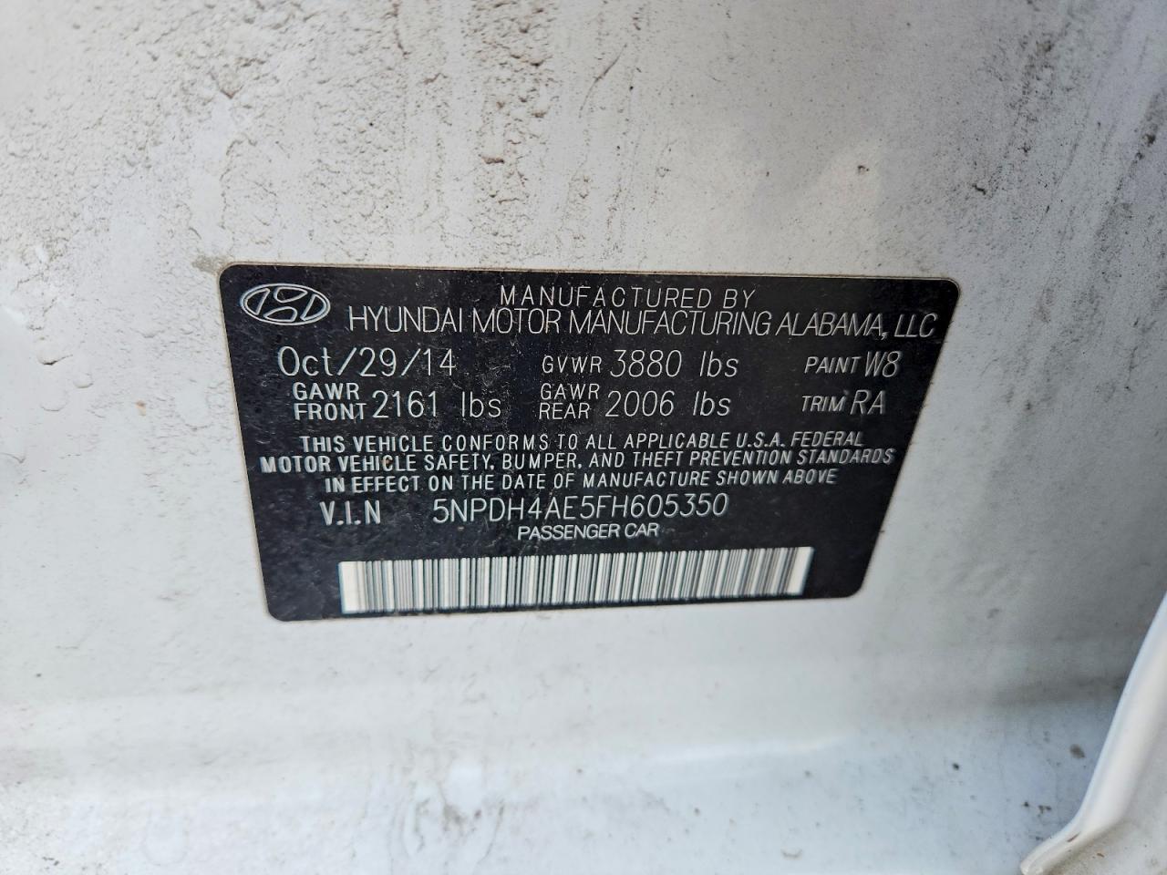 2015 HYUNDAI ELANTRA SE photo 34