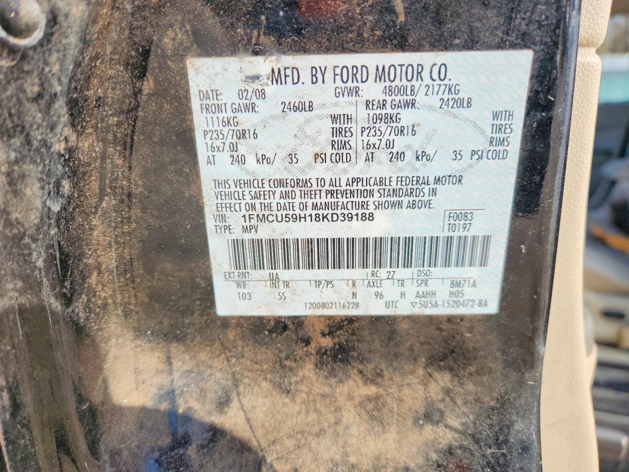 2008 FORD ESCAPE HEV photo 14