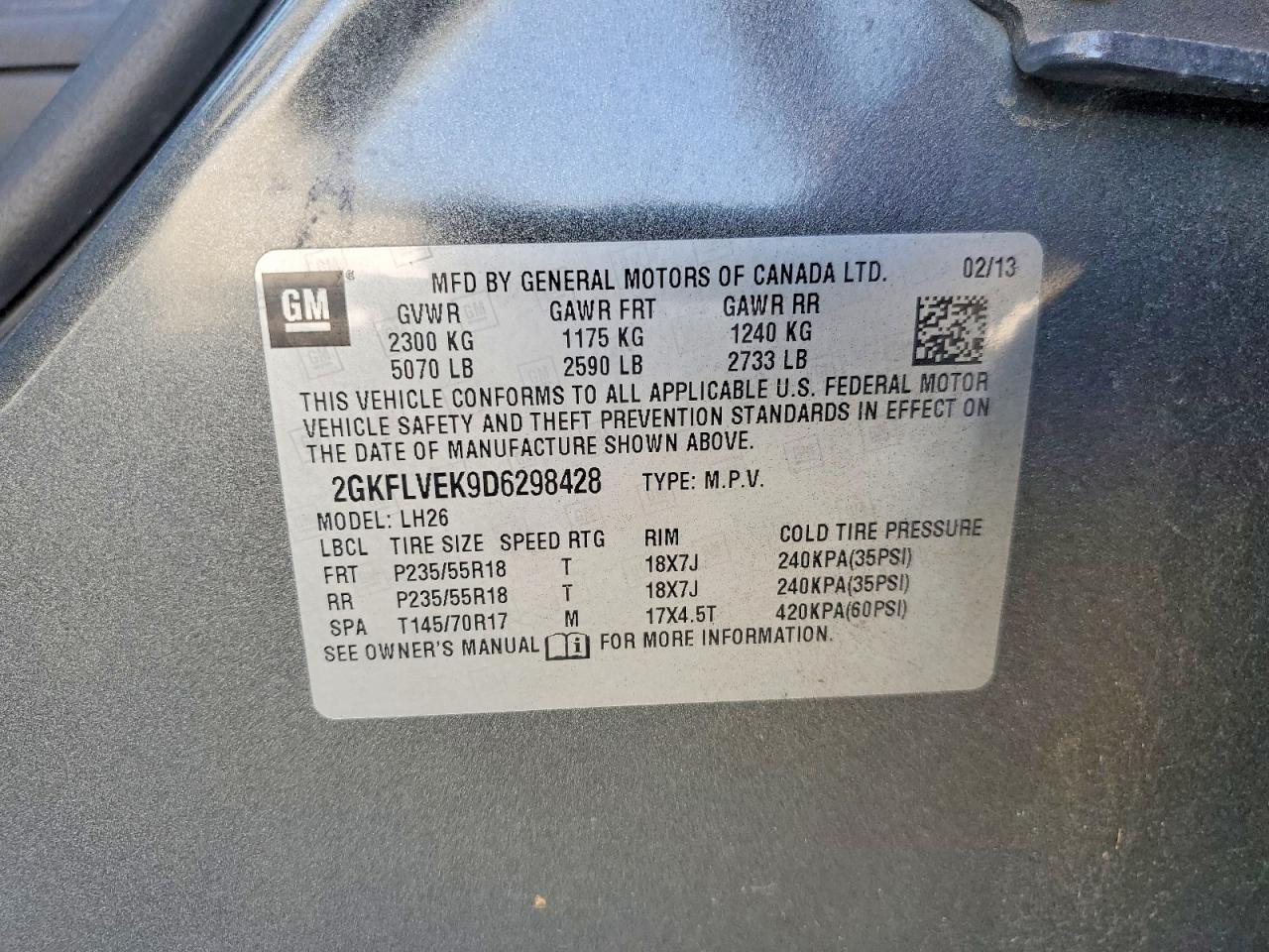 2013 GMC TERRAIN SLT photo 37
