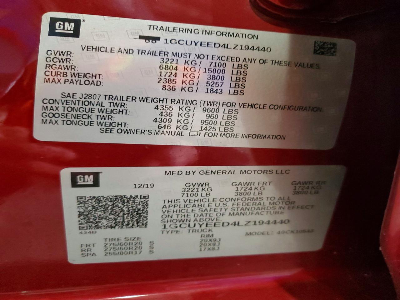 2020 CHEVROLET SILVERADO K1500 RST photo 23