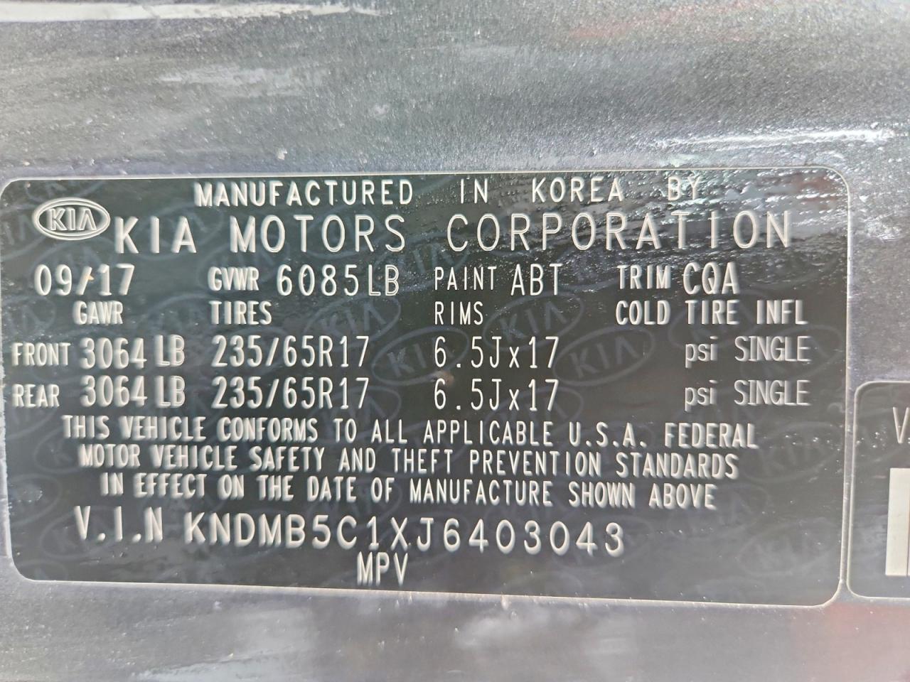 2018 KIA SEDONA LX photo 25