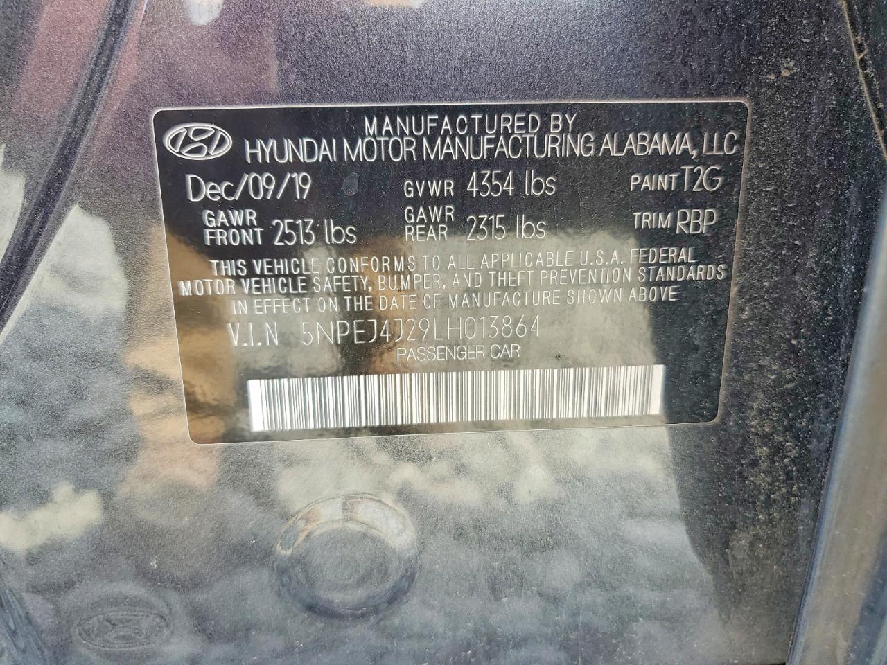 2020 HYUNDAI SONATA SEL PLUS photo 12