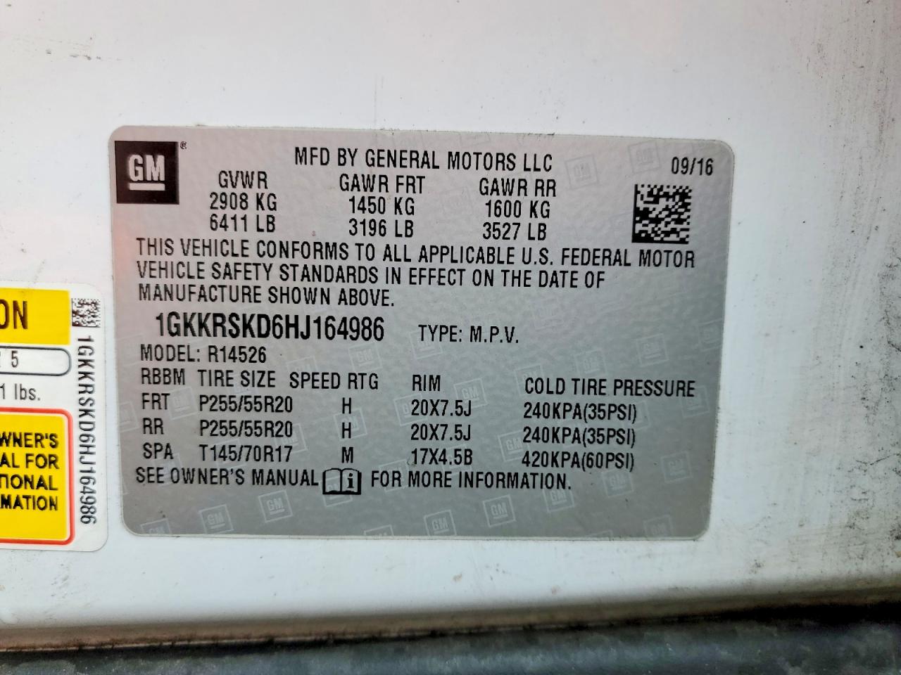 2017 GMC ACADIA LIMITED SLT-2 photo 25