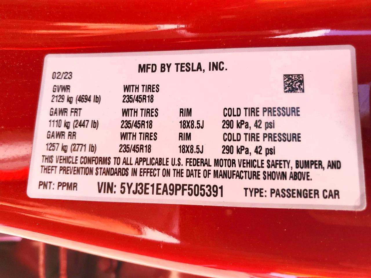 2023 TESLA MODEL 3 photo 34