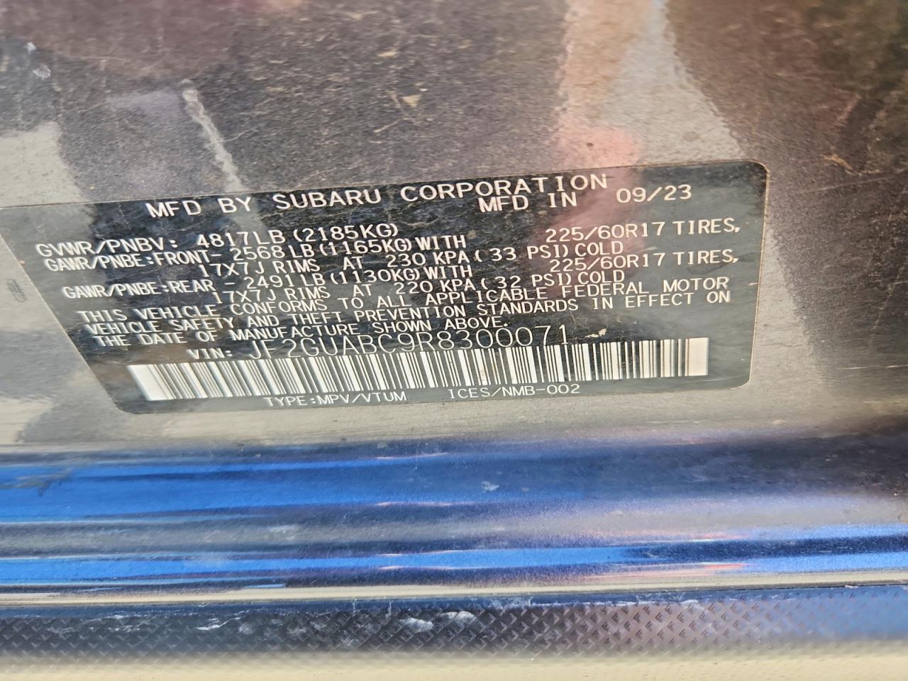 2024 SUBARU CROSSTREK photo 25