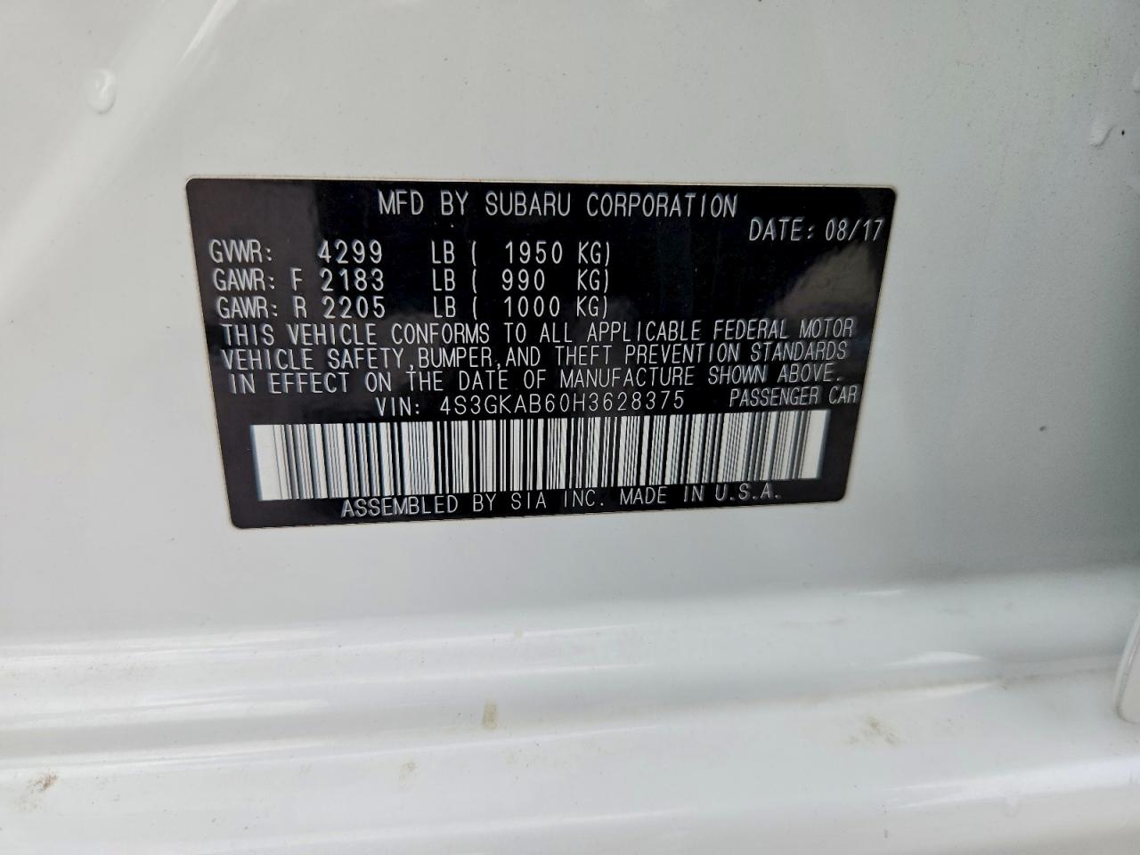 2017 SUBARU IMPREZA PREMIUM photo 12