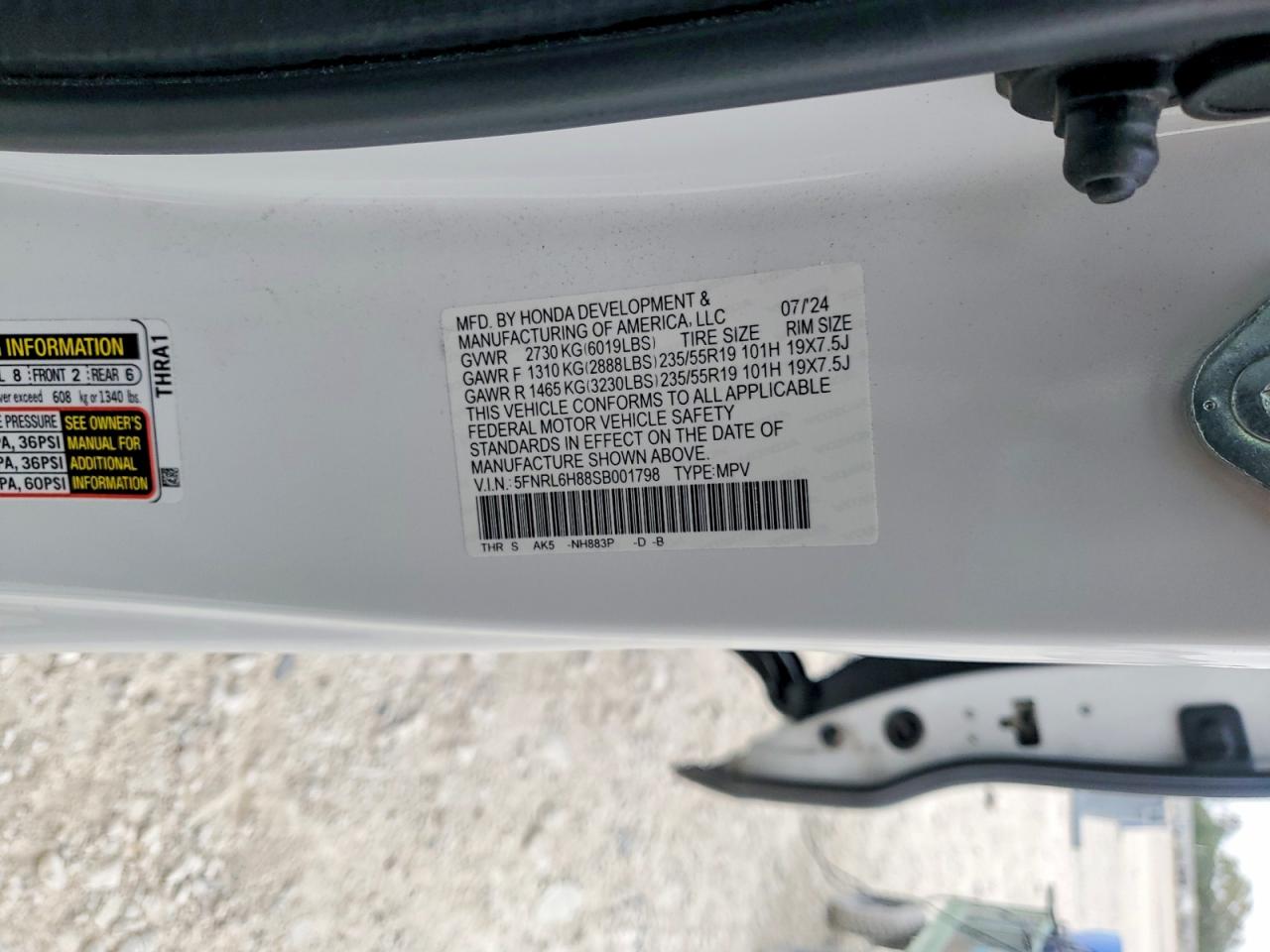 2025 HONDA ODYSSEY TOURING photo 37
