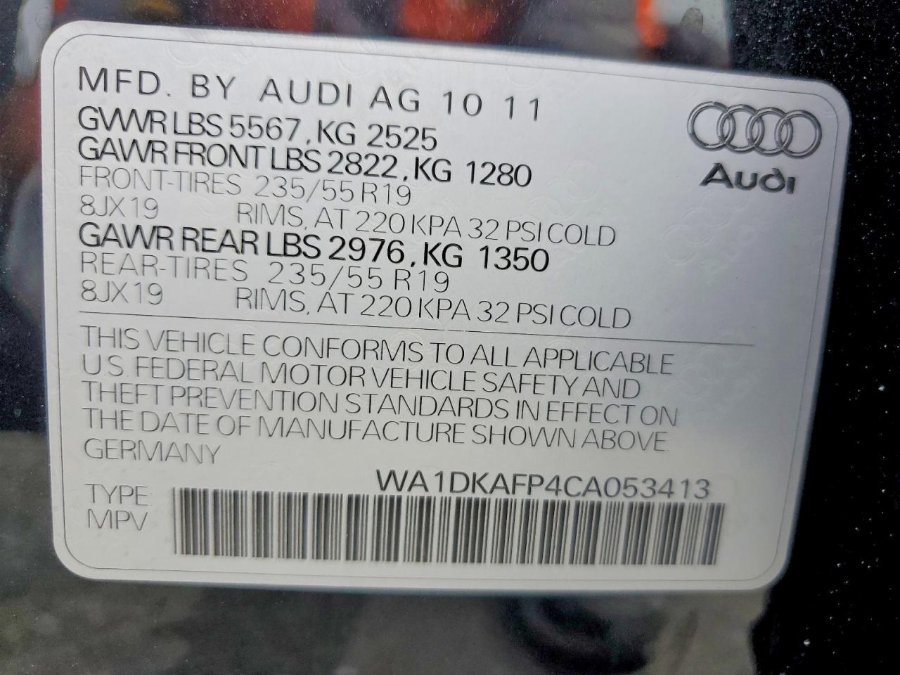 2012 AUDI Q5 PREMIUM PLUS photo 37
