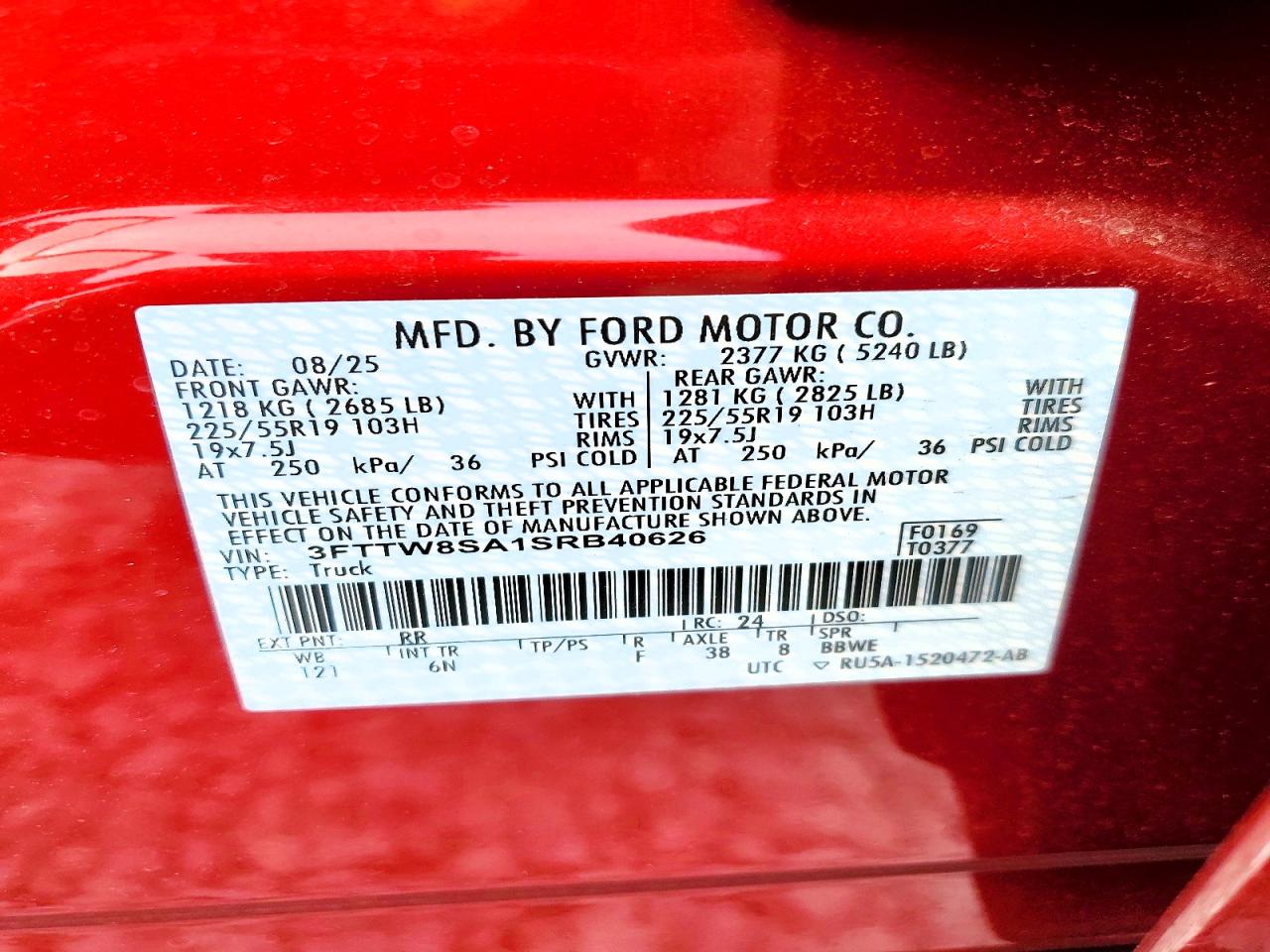 2025 FORD MAVERICK LARIAT photo 37