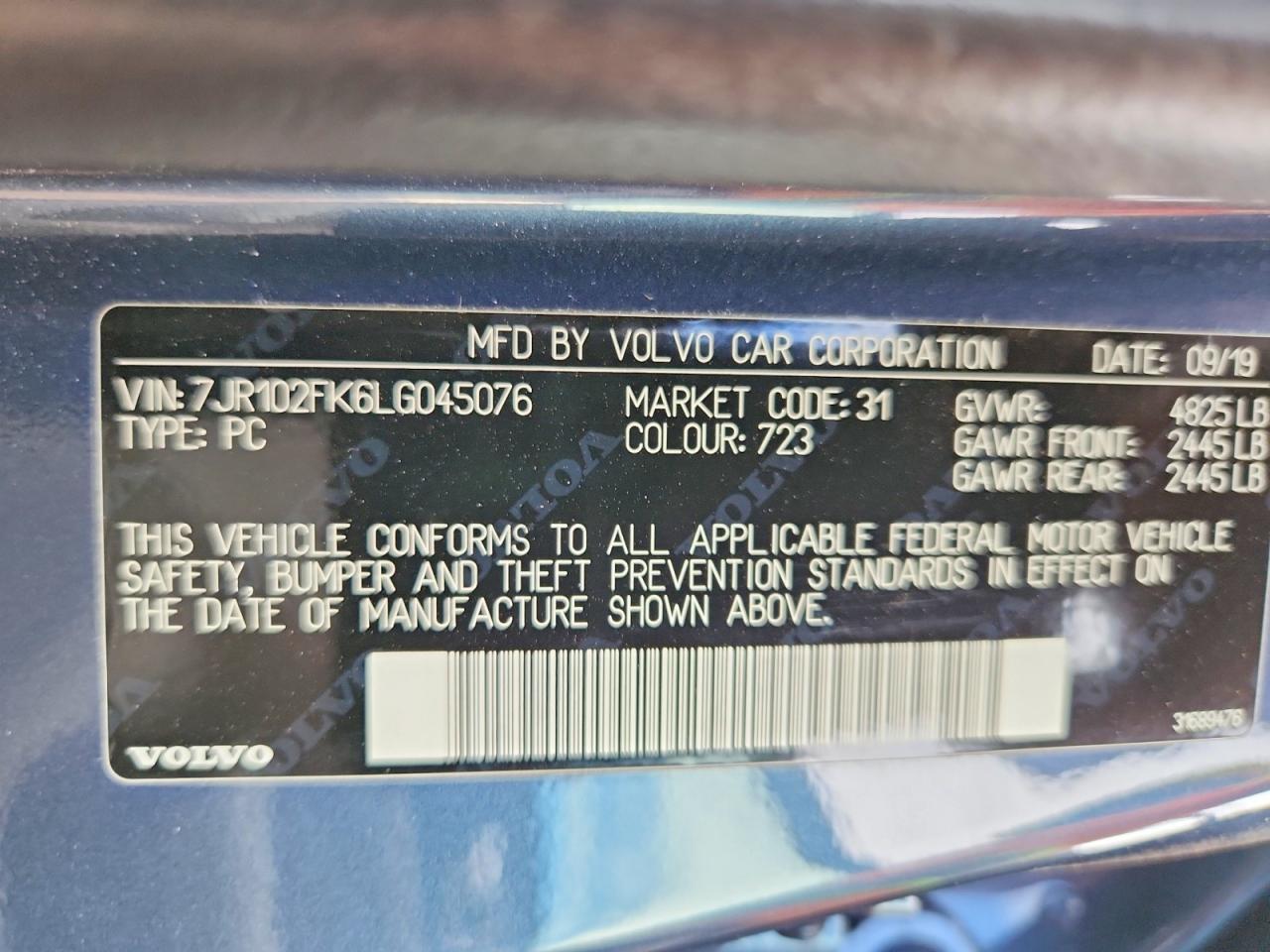 2020 VOLVO S60 T5 MOMENTUM photo 34