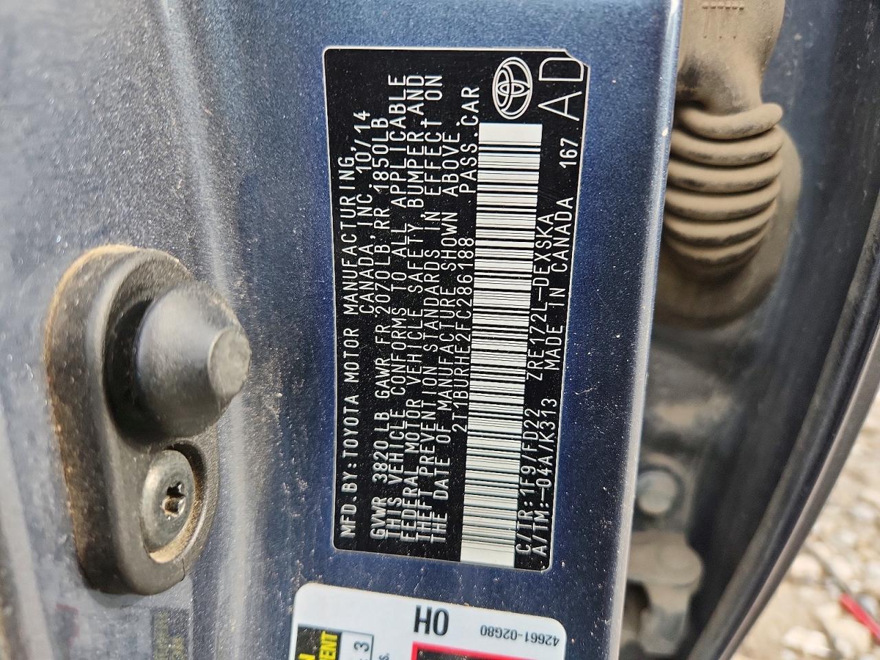 2015 TOYOTA COROLLA S PLUS photo 23