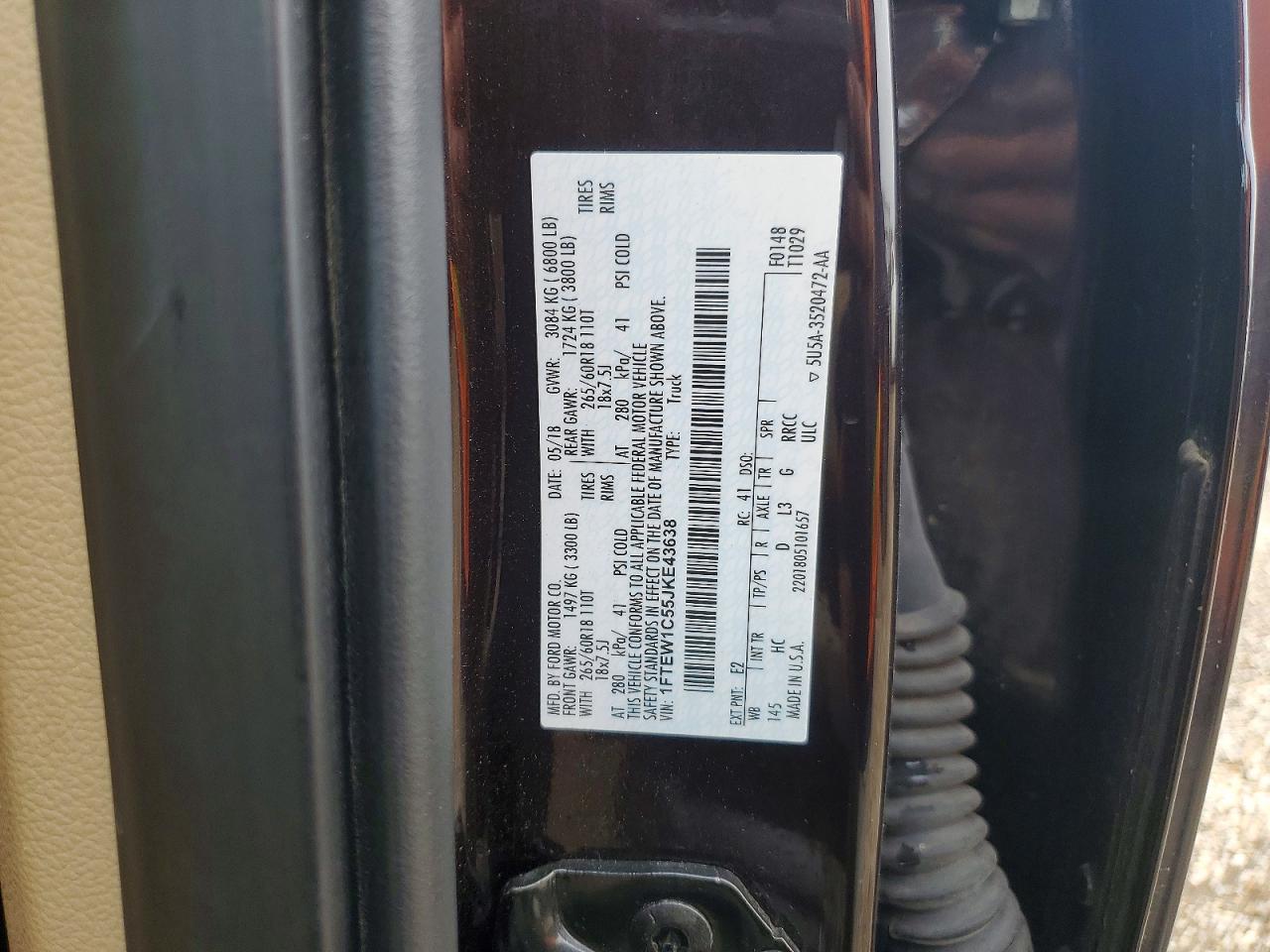 2018 FORD F150 SUPERCREW photo 34