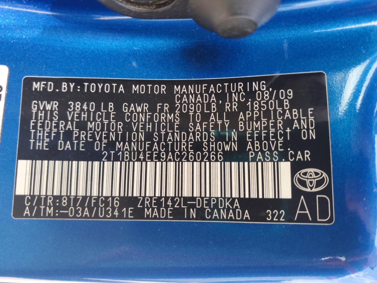 2010 TOYOTA COROLLA LE photo 23
