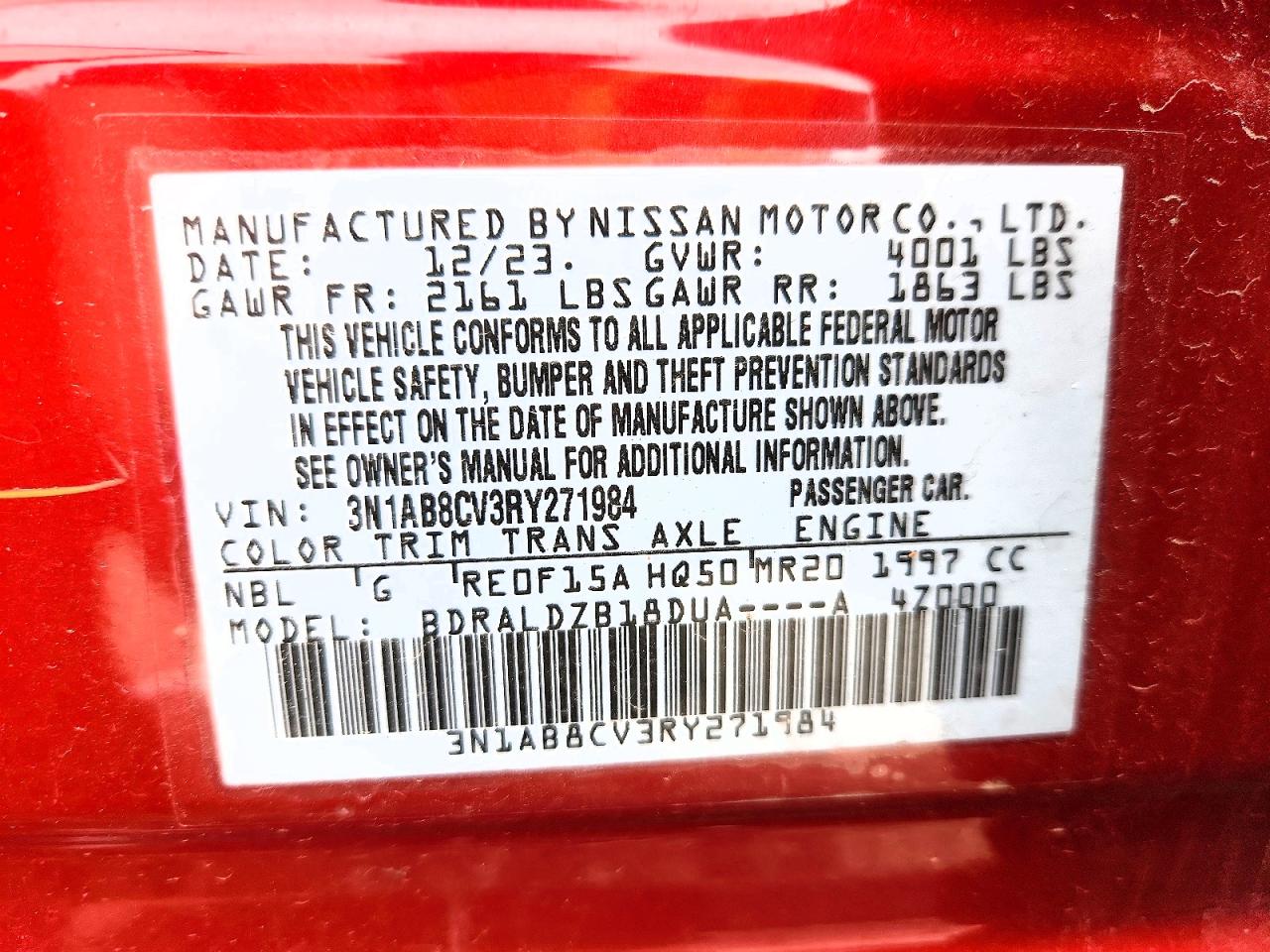 2024 NISSAN SENTRA SV photo 34