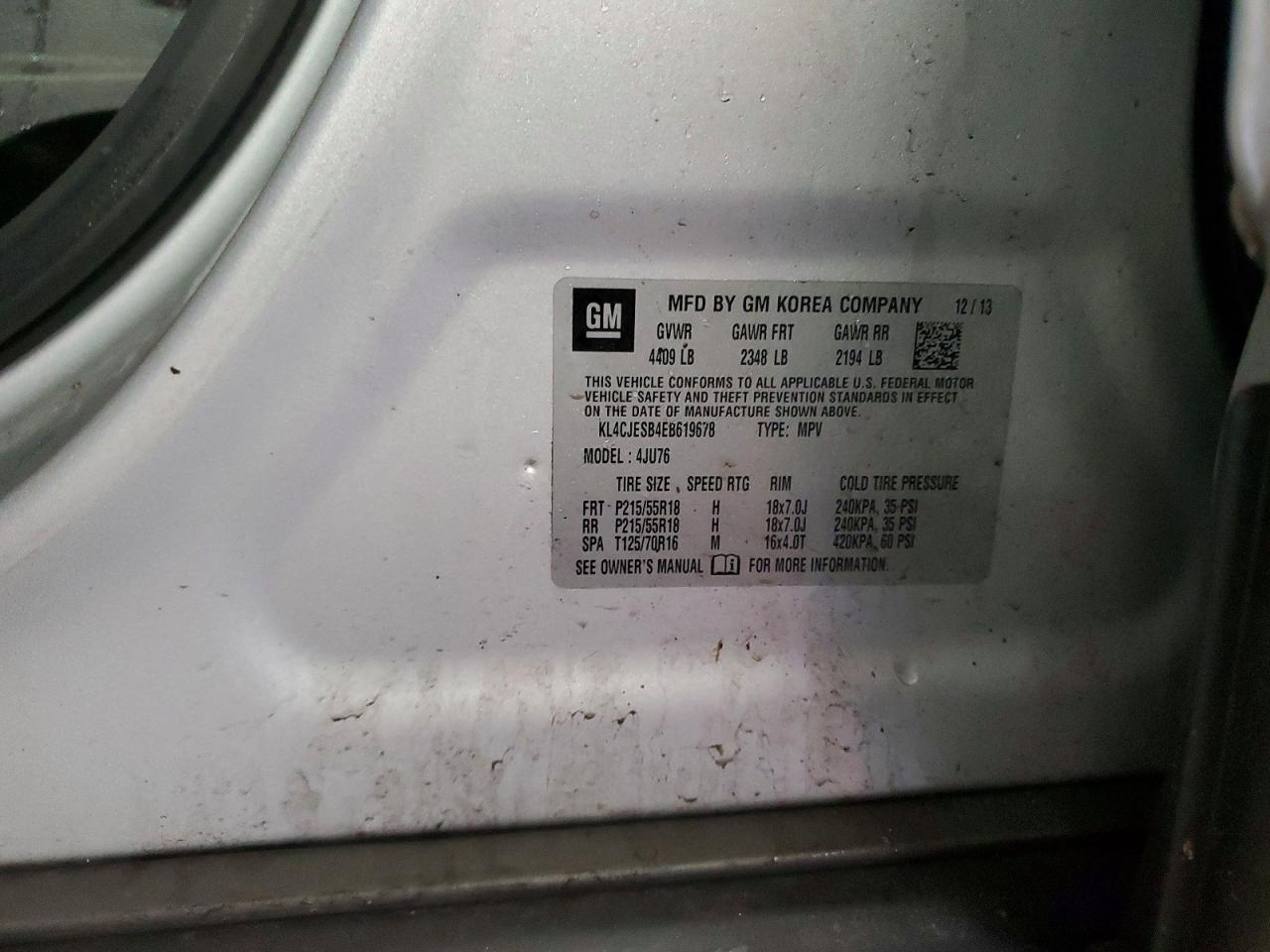 2014 BUICK ENCORE photo 37