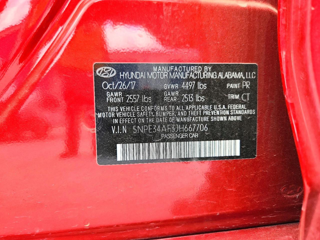 2018 HYUNDAI SONATA SPORT photo 25