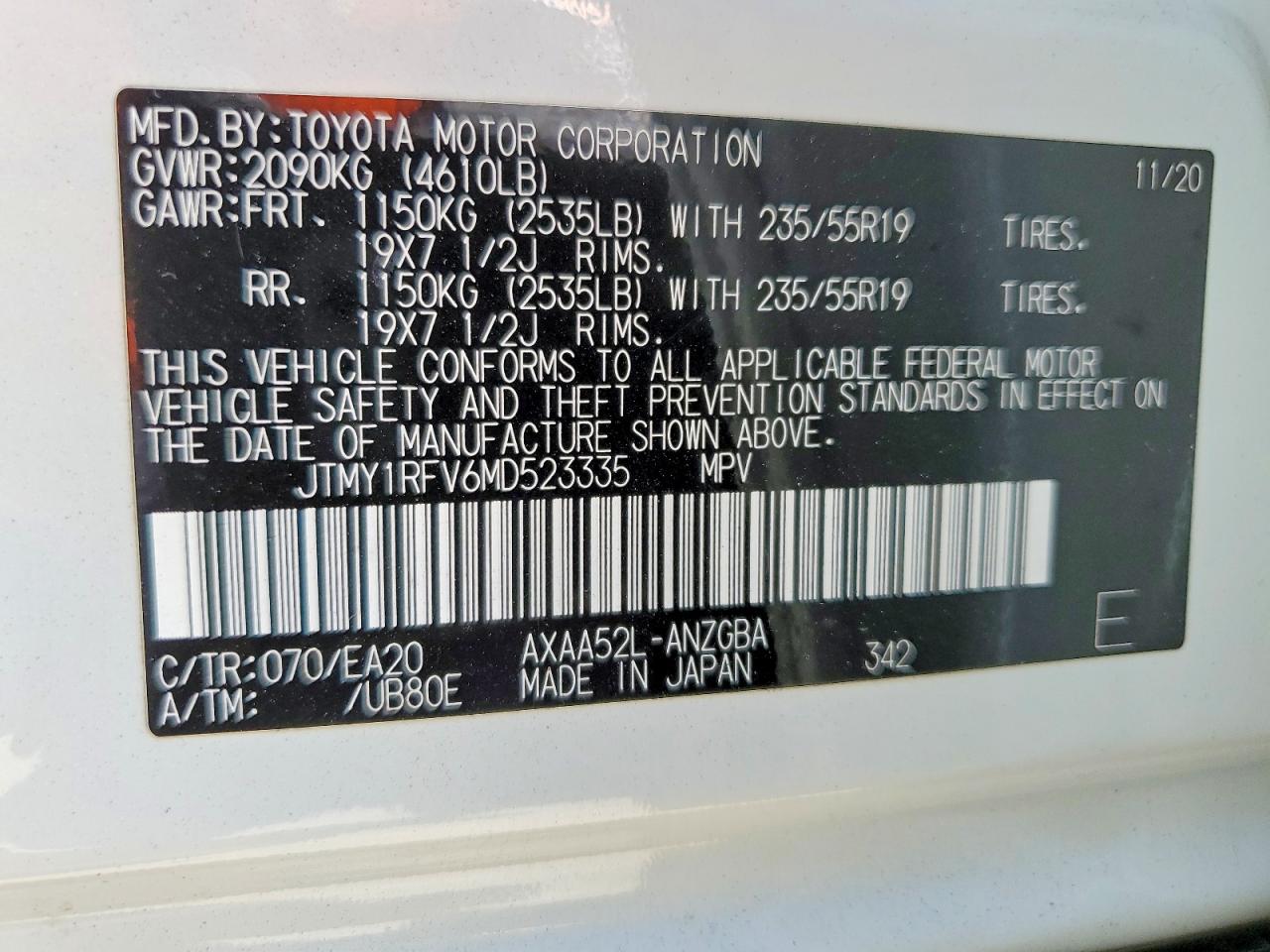 2021 TOYOTA RAV4 LIMITED photo 40