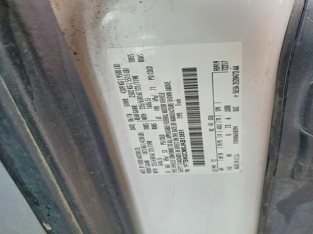 2018 FORD TRANSIT T-350 photo 34