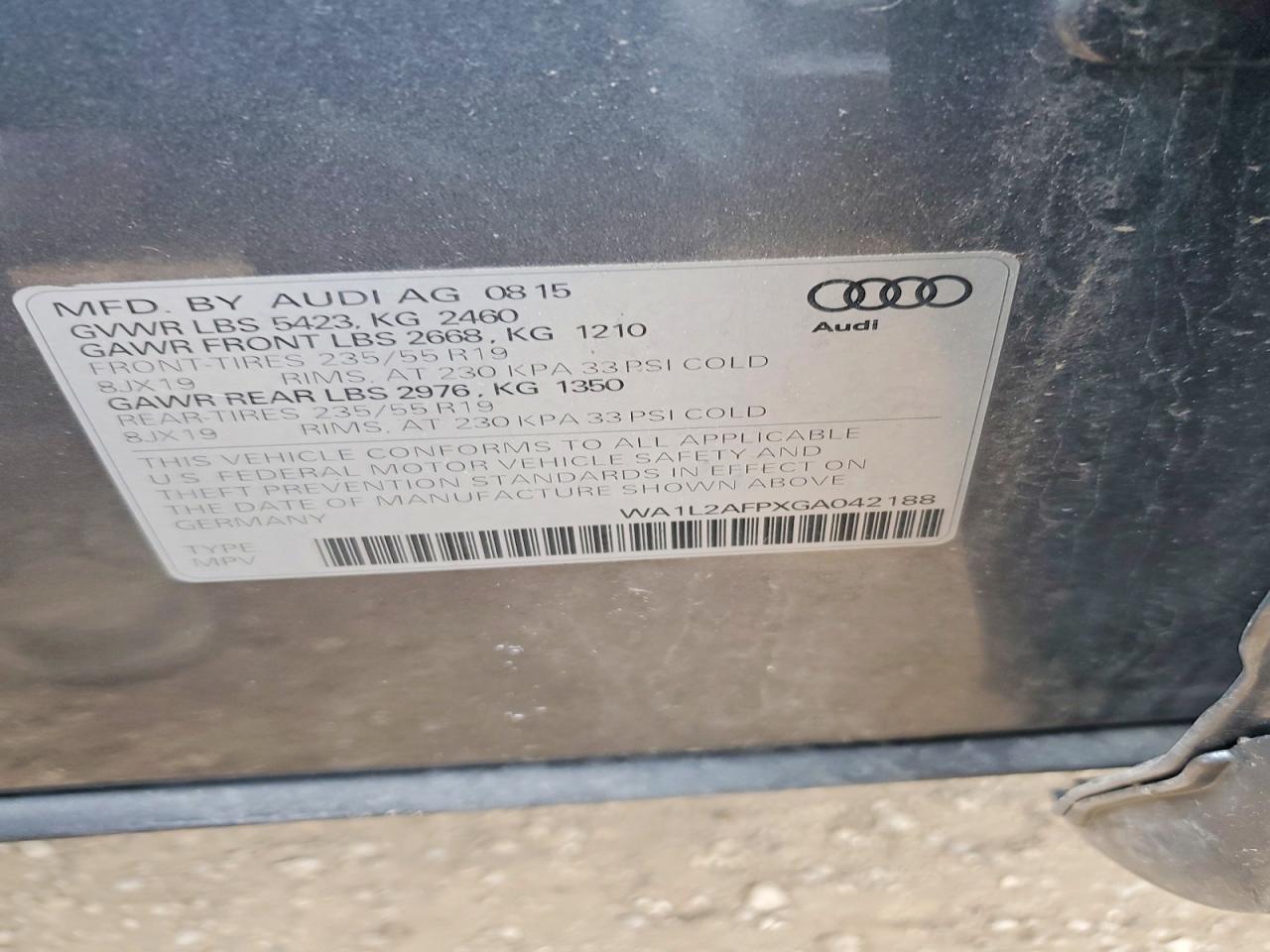 2016 AUDI Q5 PREMIUM PLUS photo 23