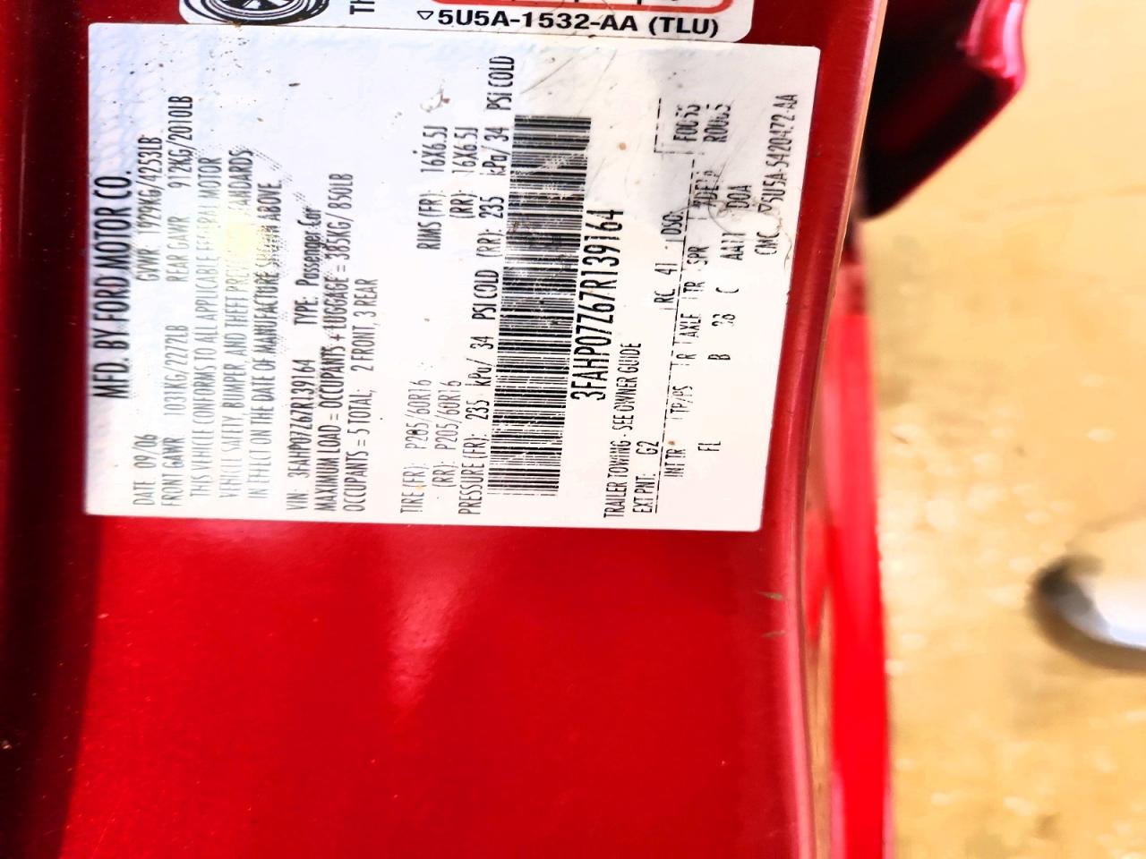 2007 FORD FUSION SE photo 25