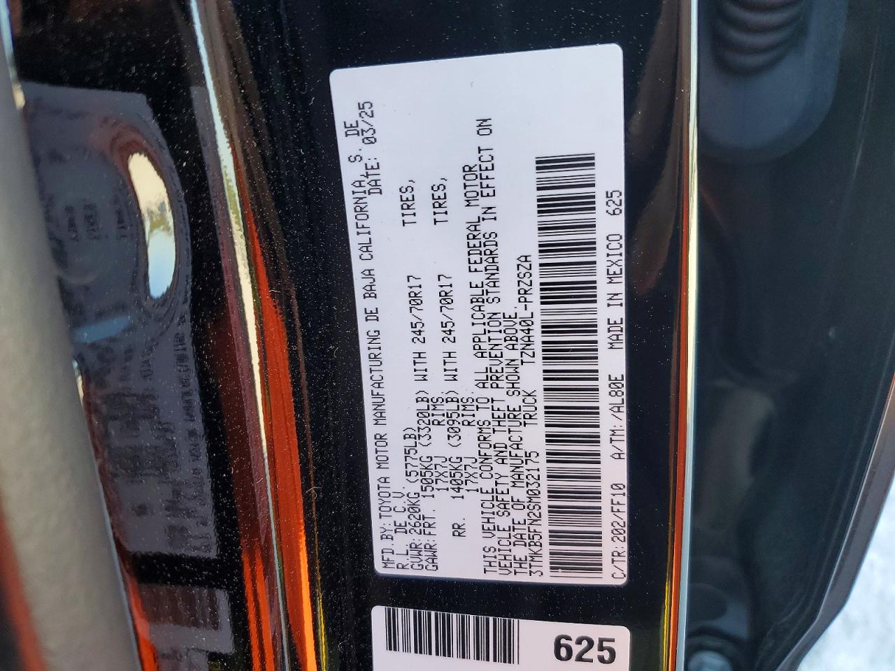 2025 TOYOTA TACOMA SR5 photo 23