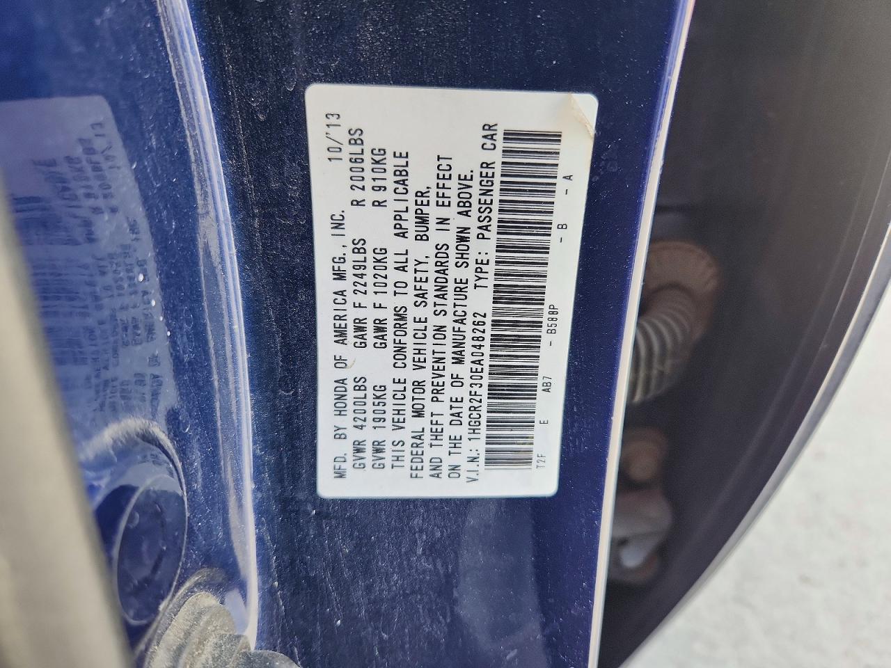 2014 HONDA ACCORD LX photo 34