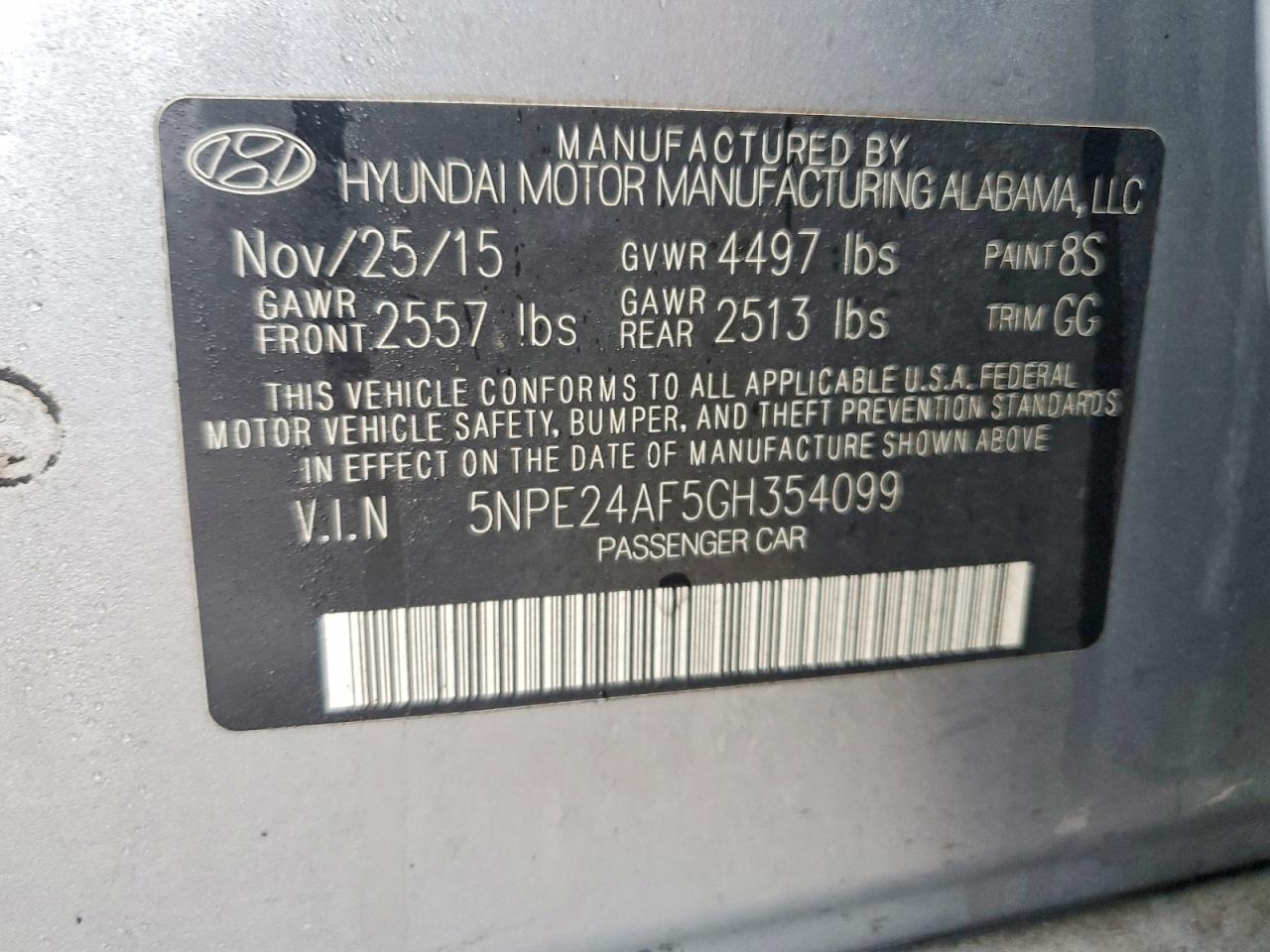 2016 HYUNDAI SONATA SE photo 23
