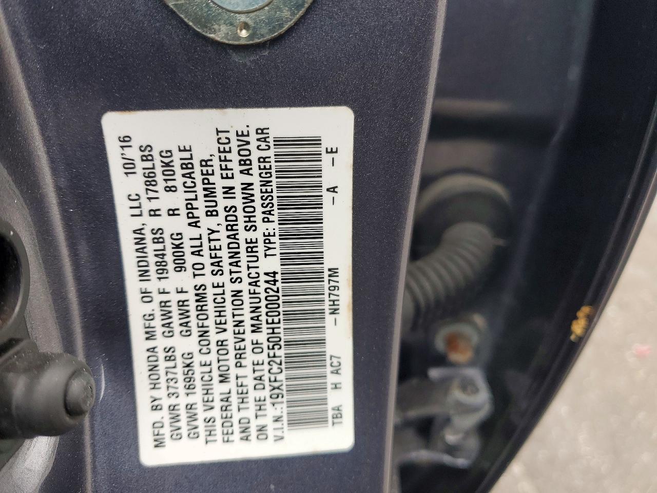 2017 HONDA CIVIC LX photo 37