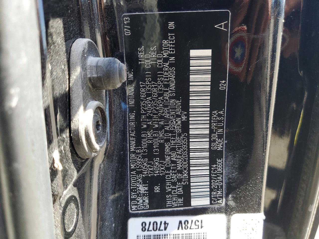 2013 TOYOTA SIENNA LE 8-PASSENGER photo 25