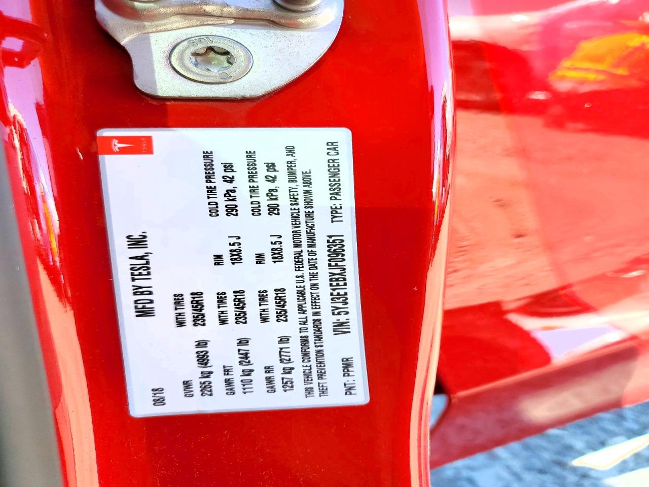 2018 TESLA MODEL 3 photo 23