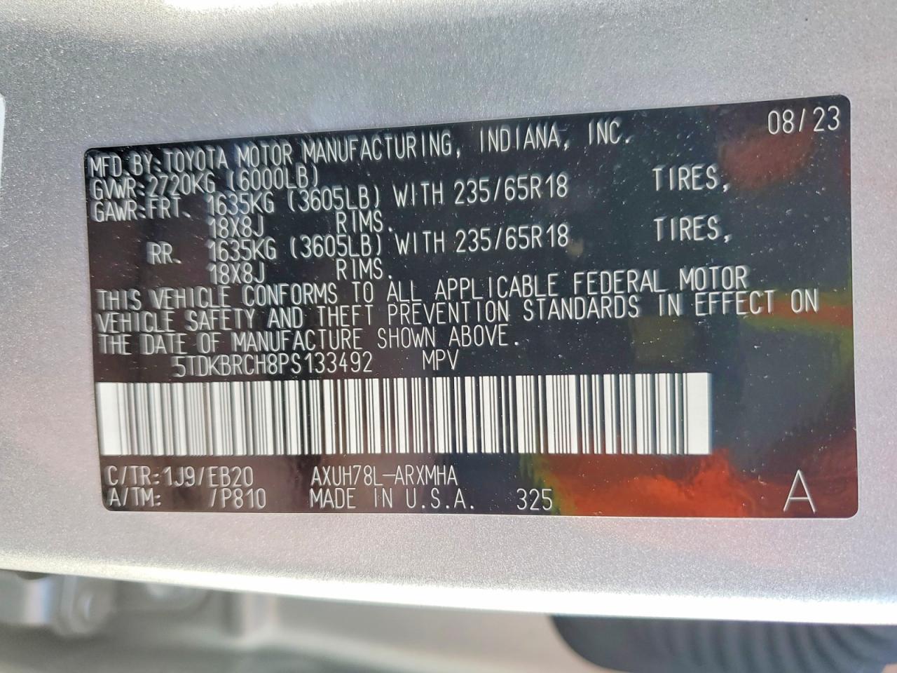 2023 TOYOTA HIGHLANDER HYBRID XLE photo 14
