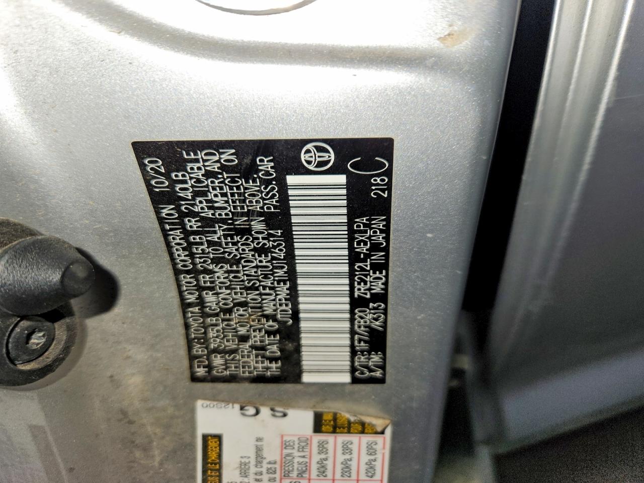 2021 TOYOTA COROLLA LE photo 23