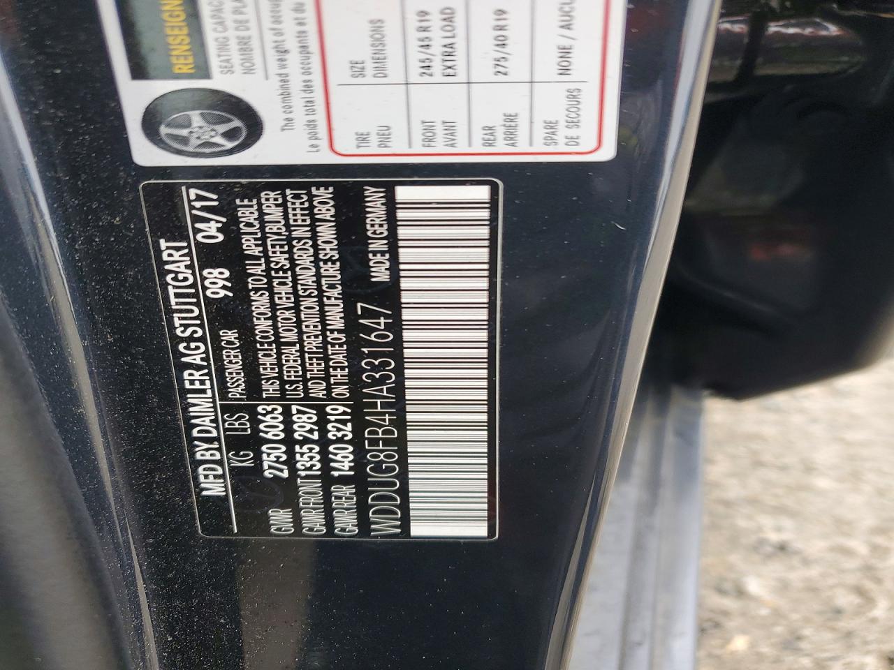 2017 MERCEDES-BENZ S 550 4MATIC photo 23