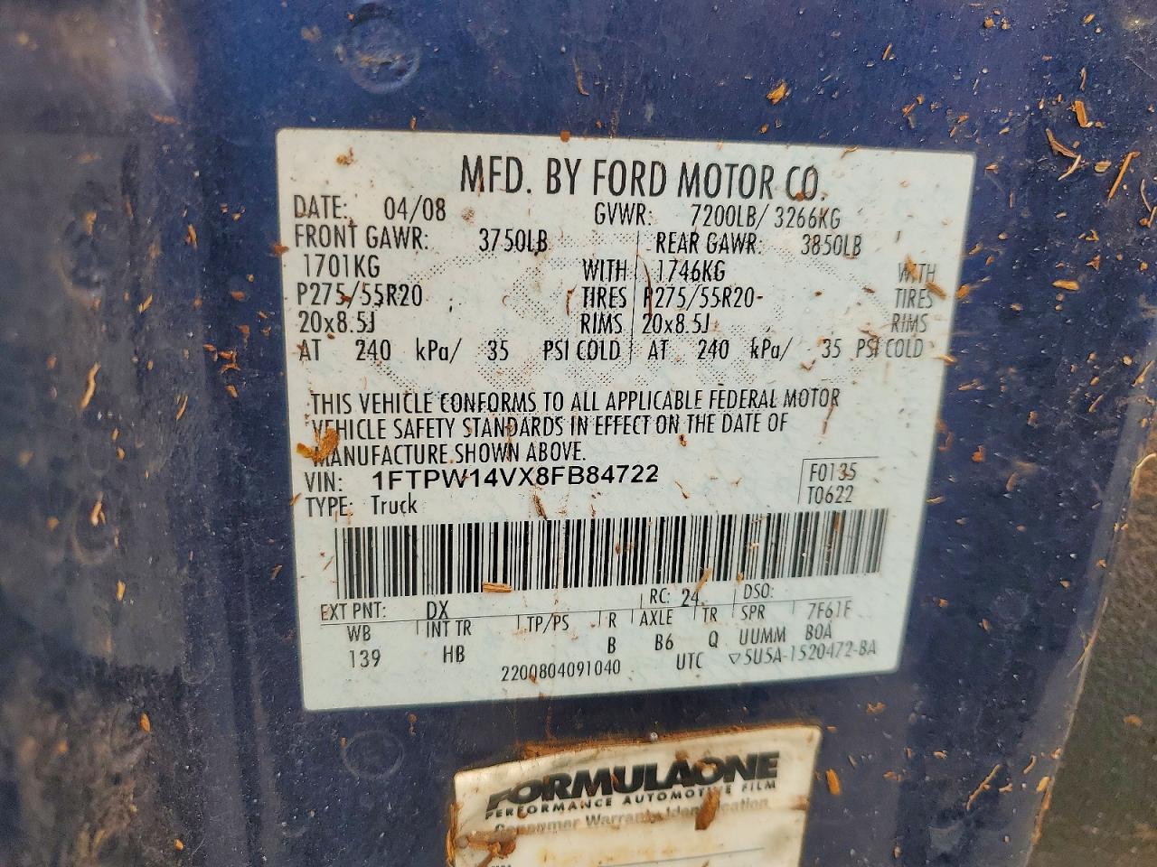 2008 FORD F150 SUPERCREW photo 12