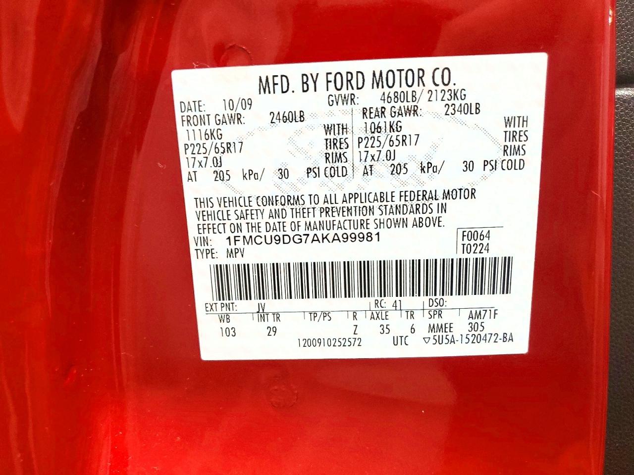 2010 FORD ESCAPE XLT photo 12