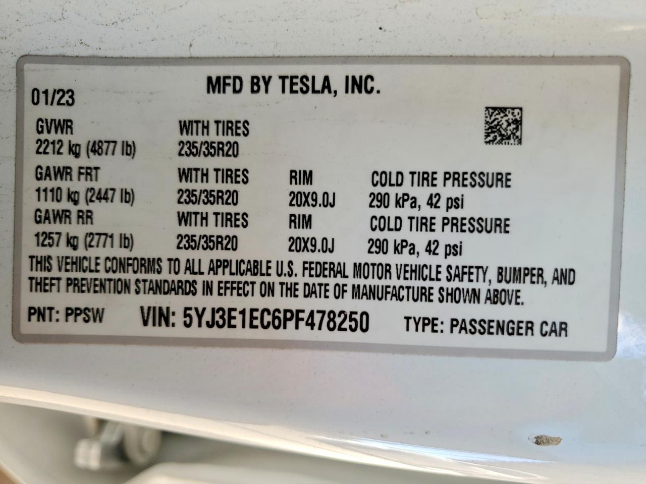 2023 TESLA MODEL 3 photo 34