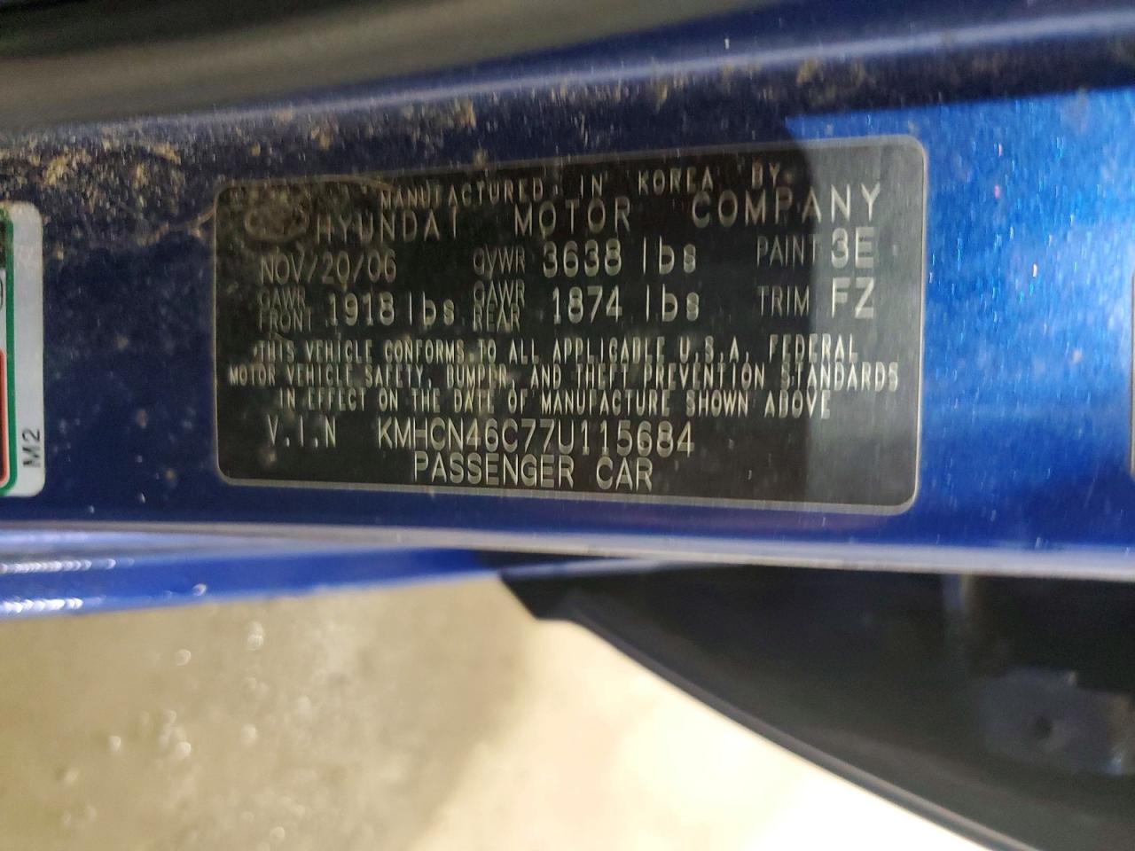 2007 HYUNDAI ACCENT GLS photo 34