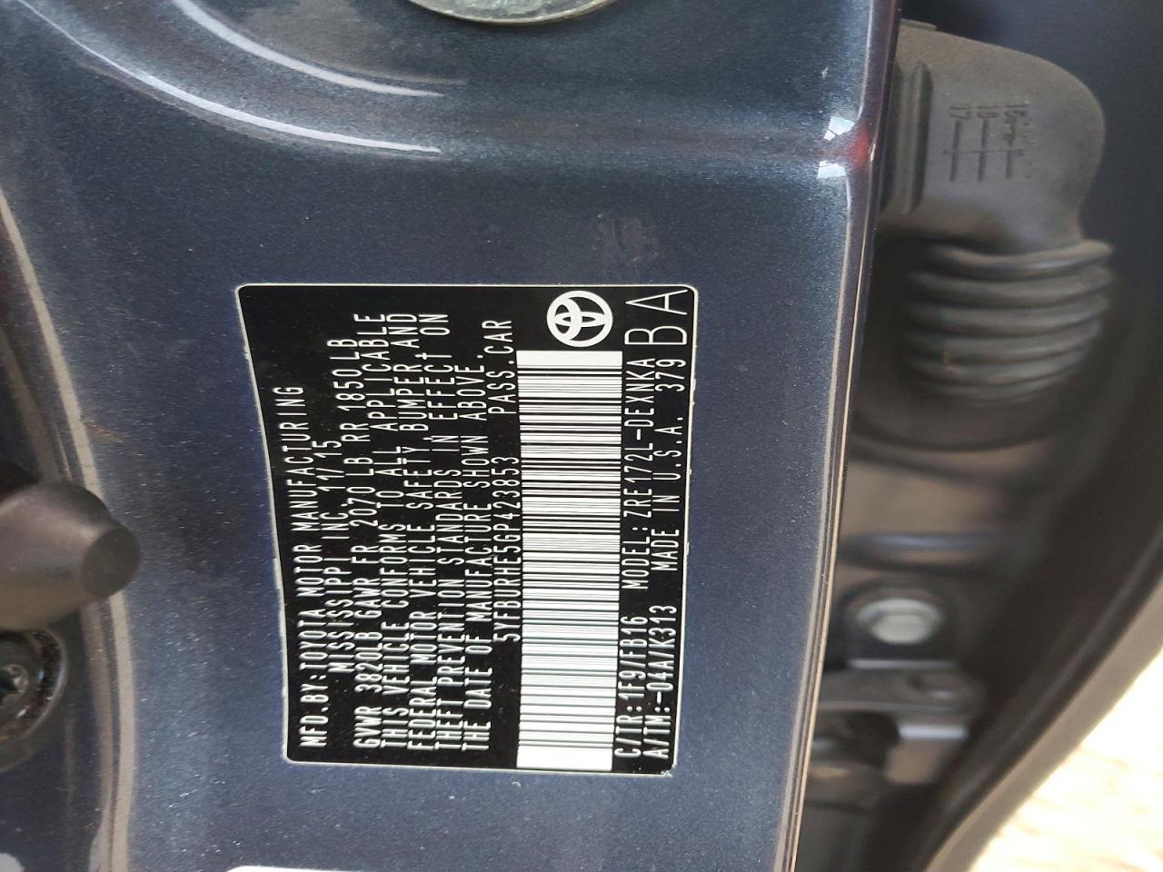 2016 TOYOTA COROLLA LE photo 34